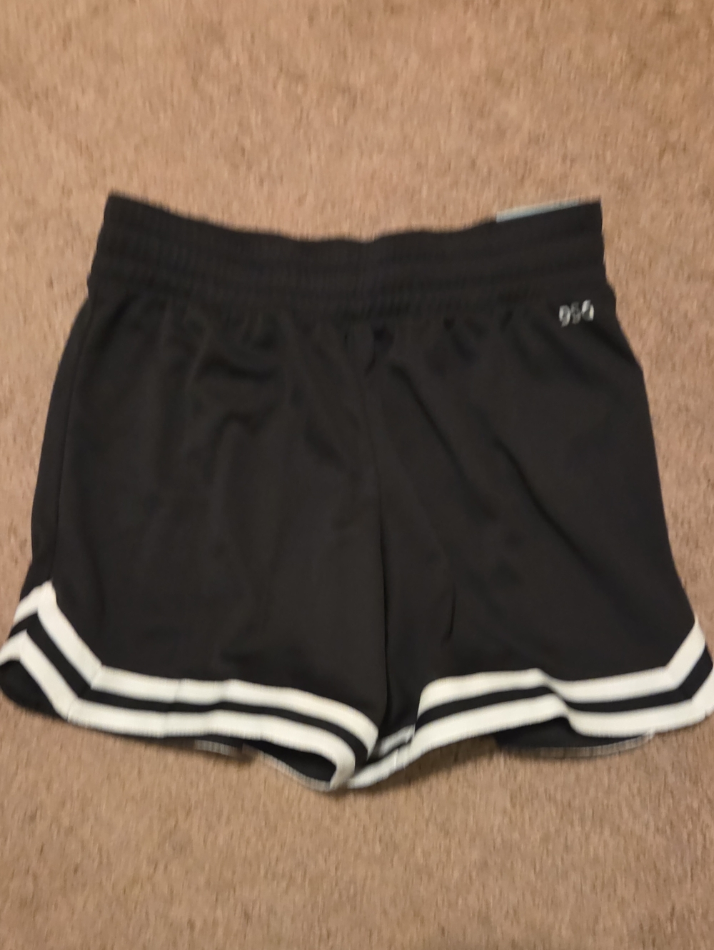 *NWT* DSG Black Athletic Shorts with White Double Stripe